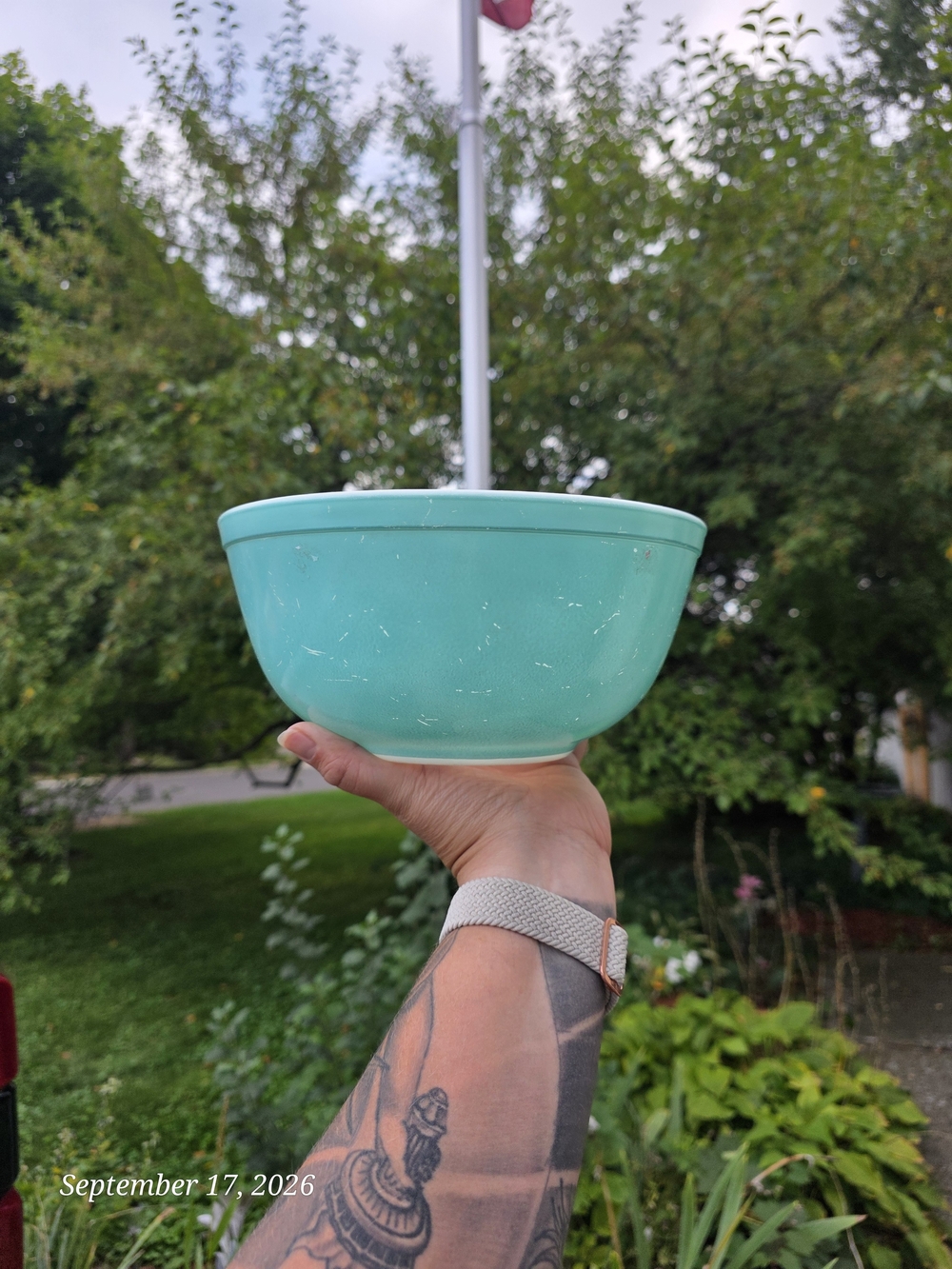 Pyrex Turquoise Mixing Bowl